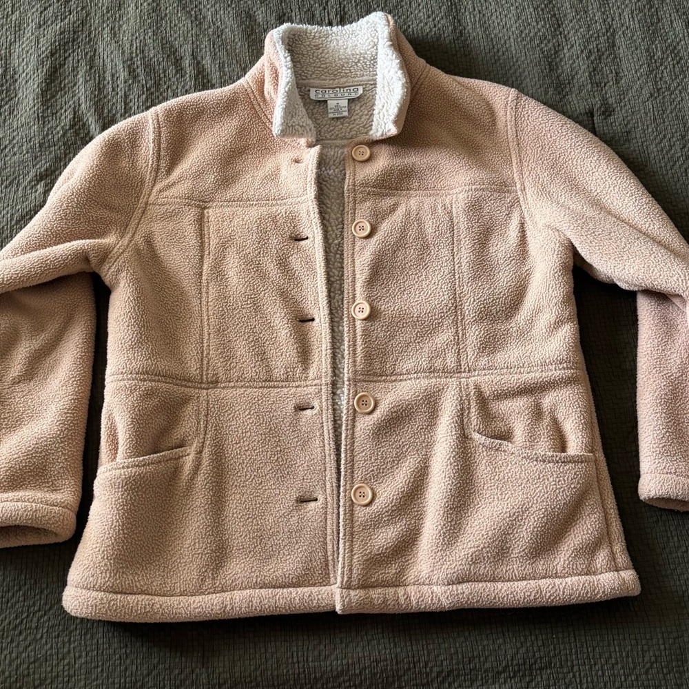 Vintage Sherpa Beige Coat